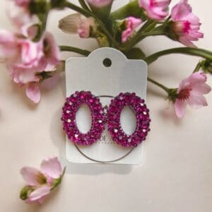 Brinco Lady - Fúcsia